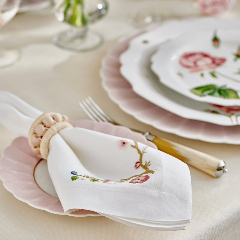 Berry Napkin Ring Blush -  Set of 4