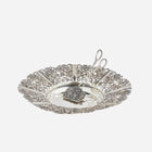 Hand-Chiselled Sterling Silver Round Basket