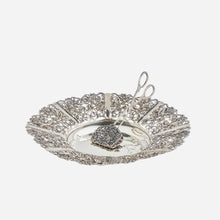 Hand-Chiselled Sterling Silver Round Basket