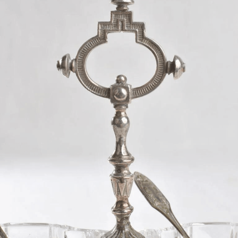An Antique Silver Salt & Pepper Cellar