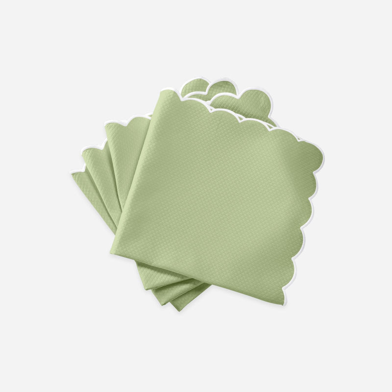 Set of Four Savannah Gardens Green Napkins