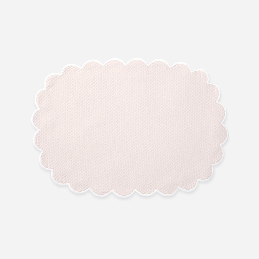 Matouk Set of Four Savannah Gardens Oval Pink Placemats