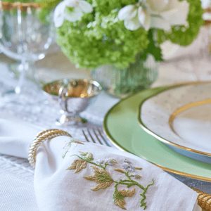 Lilac Flower & Butterfly Dinner Napkin