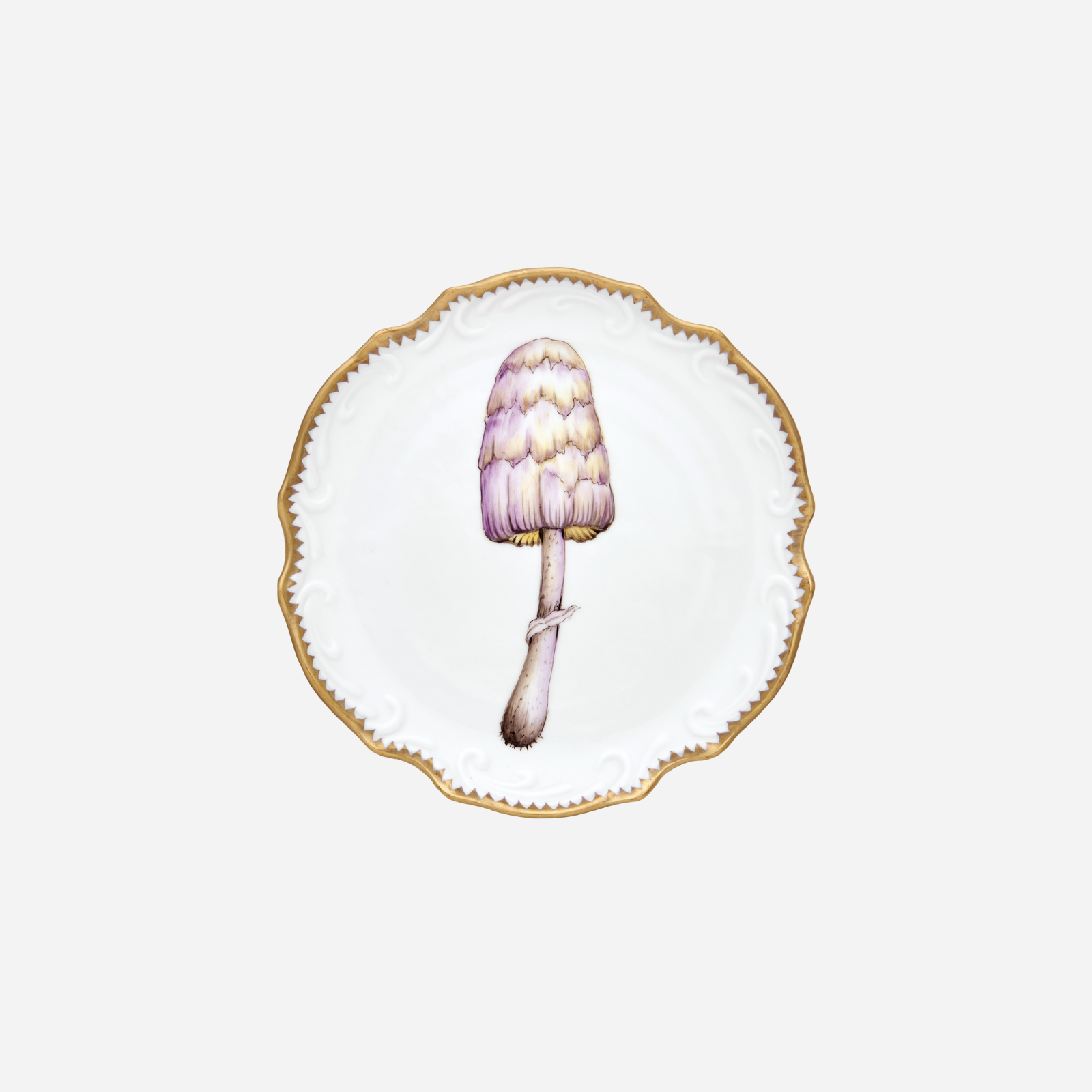 Forest Forage Scalloped Appetiser Plate - Set of 4