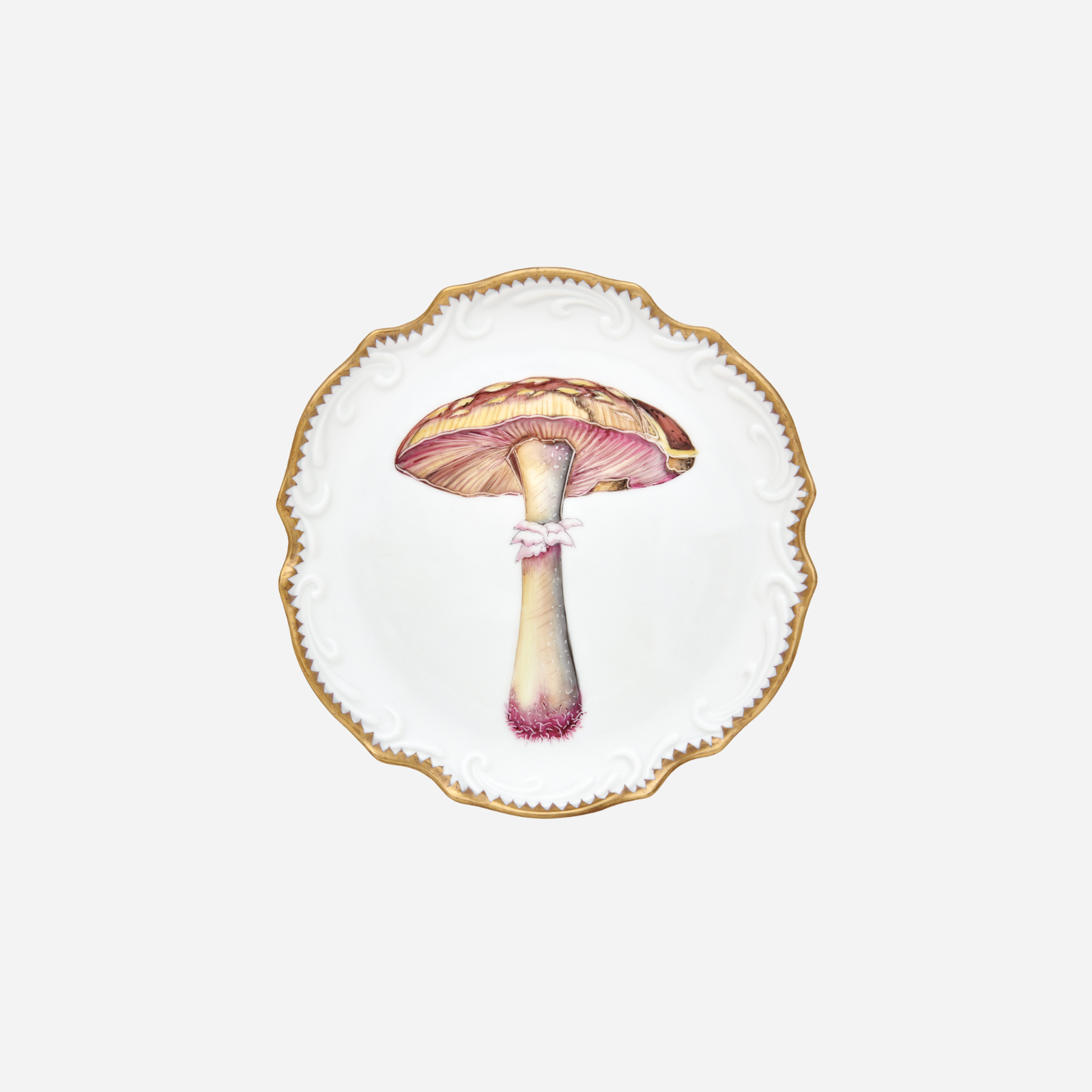 Forest Forage Scalloped Appetiser Plate - Set of 4