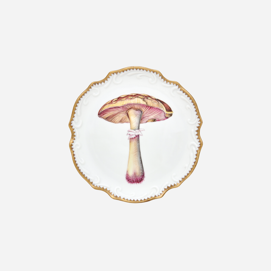 Anna Weatherley Forest Forage Scalloped Appetiser Plate - Set of 4