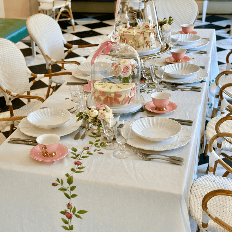 Rose Trellis Tablecloth
