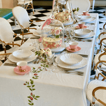 Load image into Gallery viewer, Rose Trellis Tablecloth
