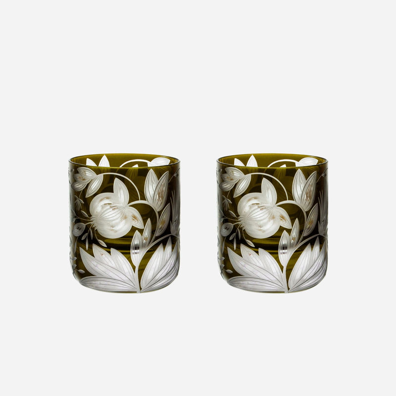 Verdure Votive Moss - Set of 2