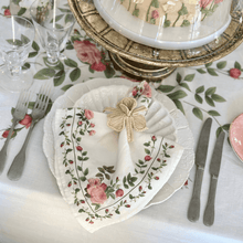 Rose Trellis Linen Napkin
