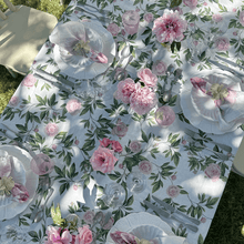 Trailing Peony Linen Napkin
