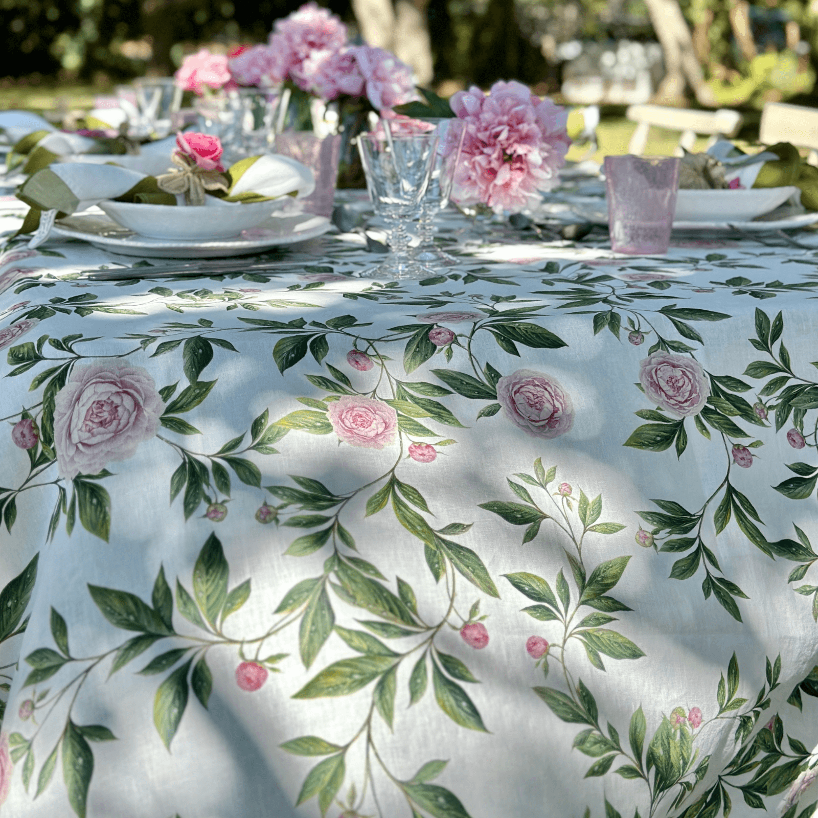 Trailing Peony Tablecloth
