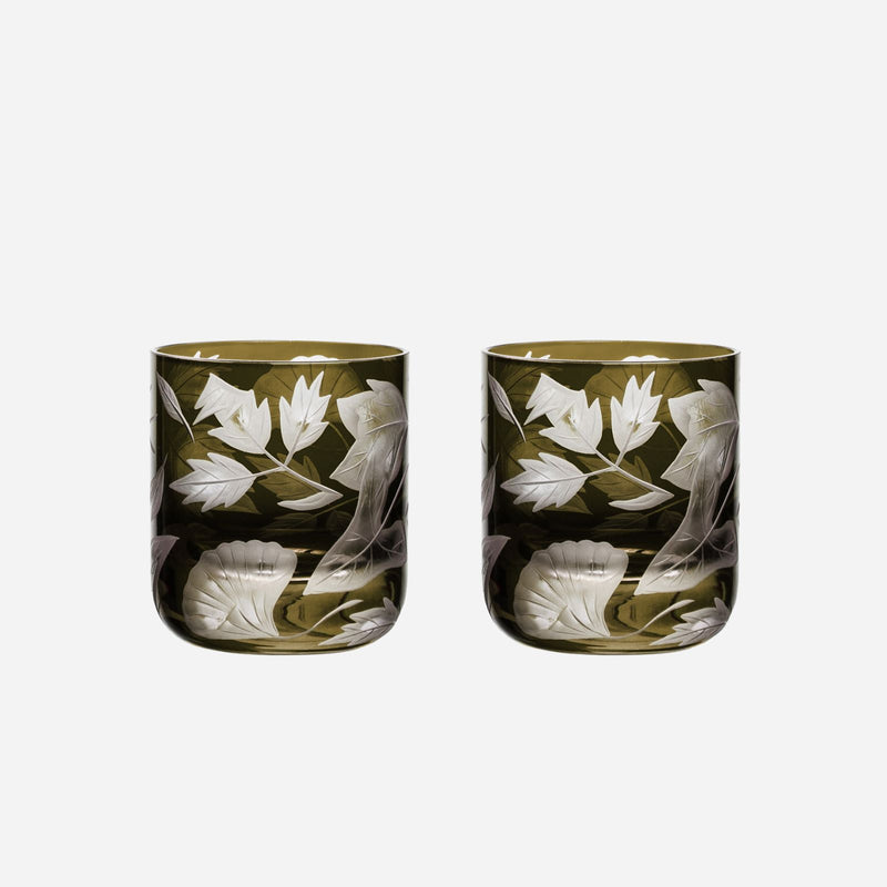 Foliage Votive Moss - Set of 2