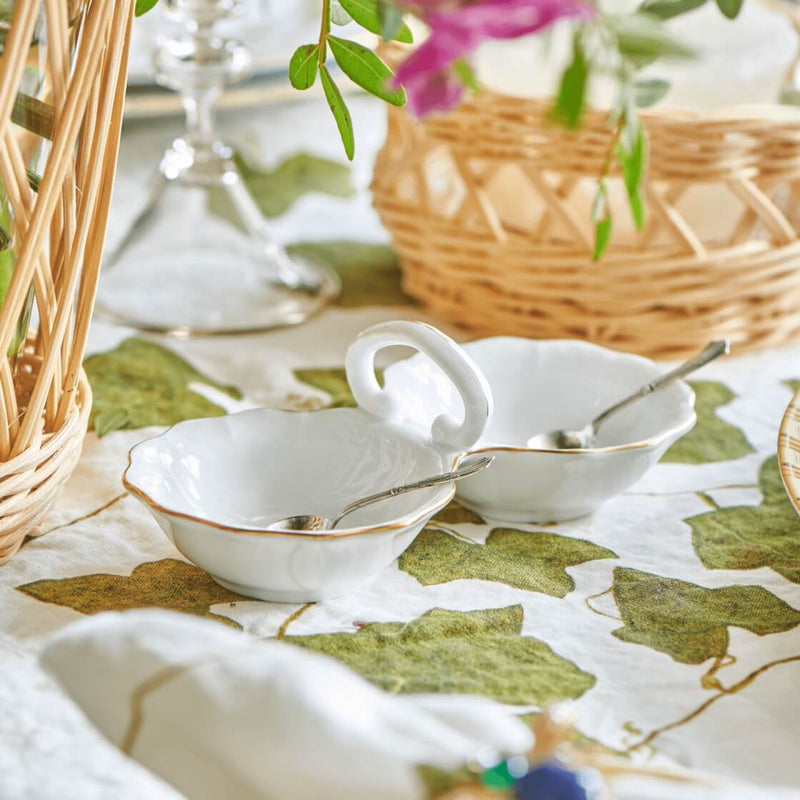 Porcelain Twin Salt Cellar