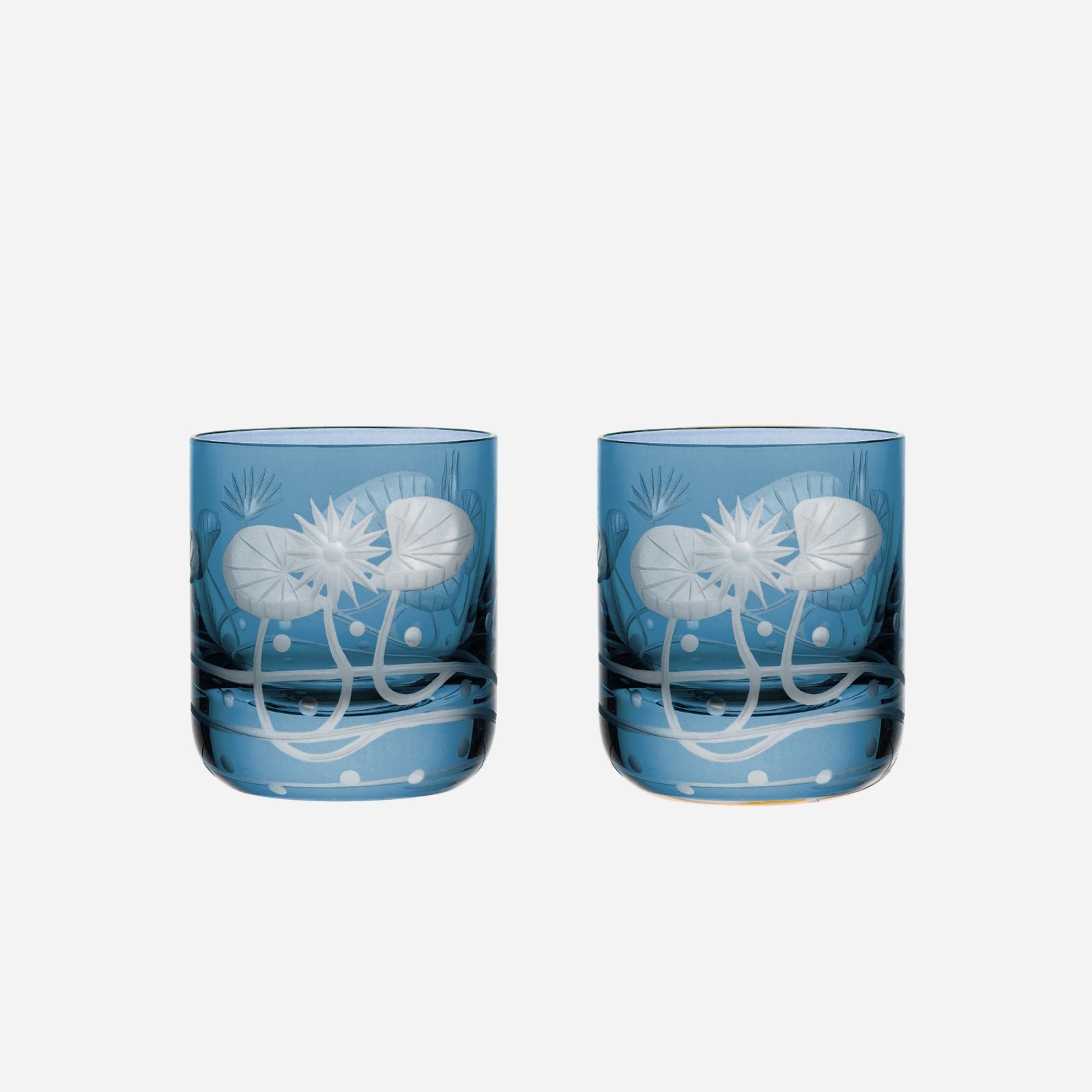 Water Lilies Votive Slate - Set of 2