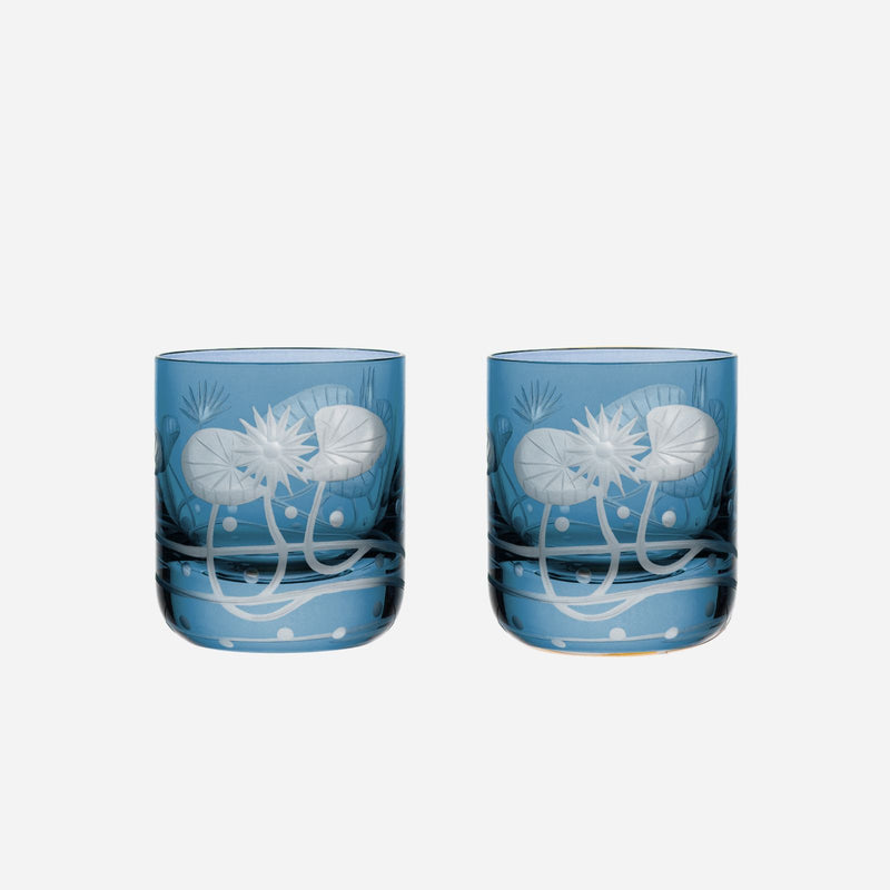 Water Lilies Votive Slate - Set of 2