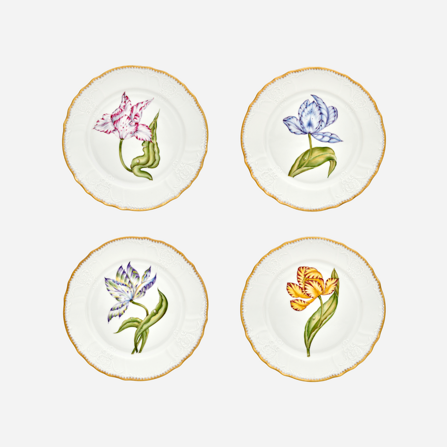 Anna Weatherley Old Master Tulips Dinner Plate - Set of 4
