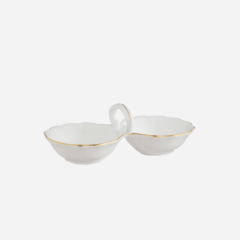 Porcelain Twin Salt Cellar