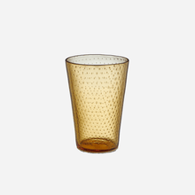 Load image into Gallery viewer, Antique Amber Bubble Glass Vase Small

