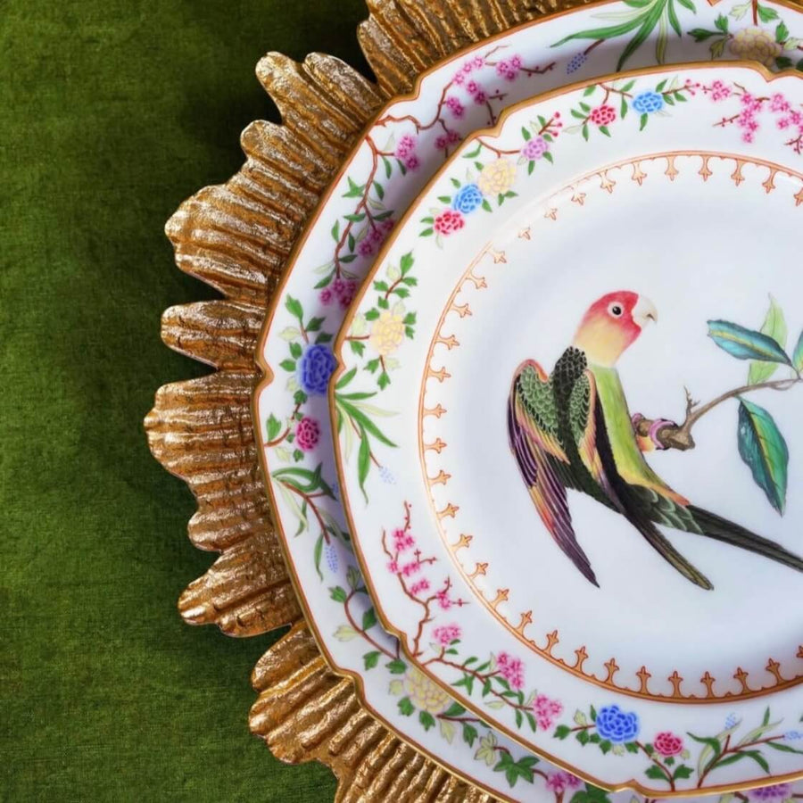 de Gournay Flora Britannica Medium Oval Serving Platter