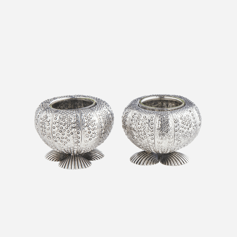 Sterling Silver Sea Urchin Salt & Pepper Set