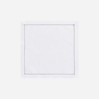 Infinity Hemstitch Silver Cocktail Napkin