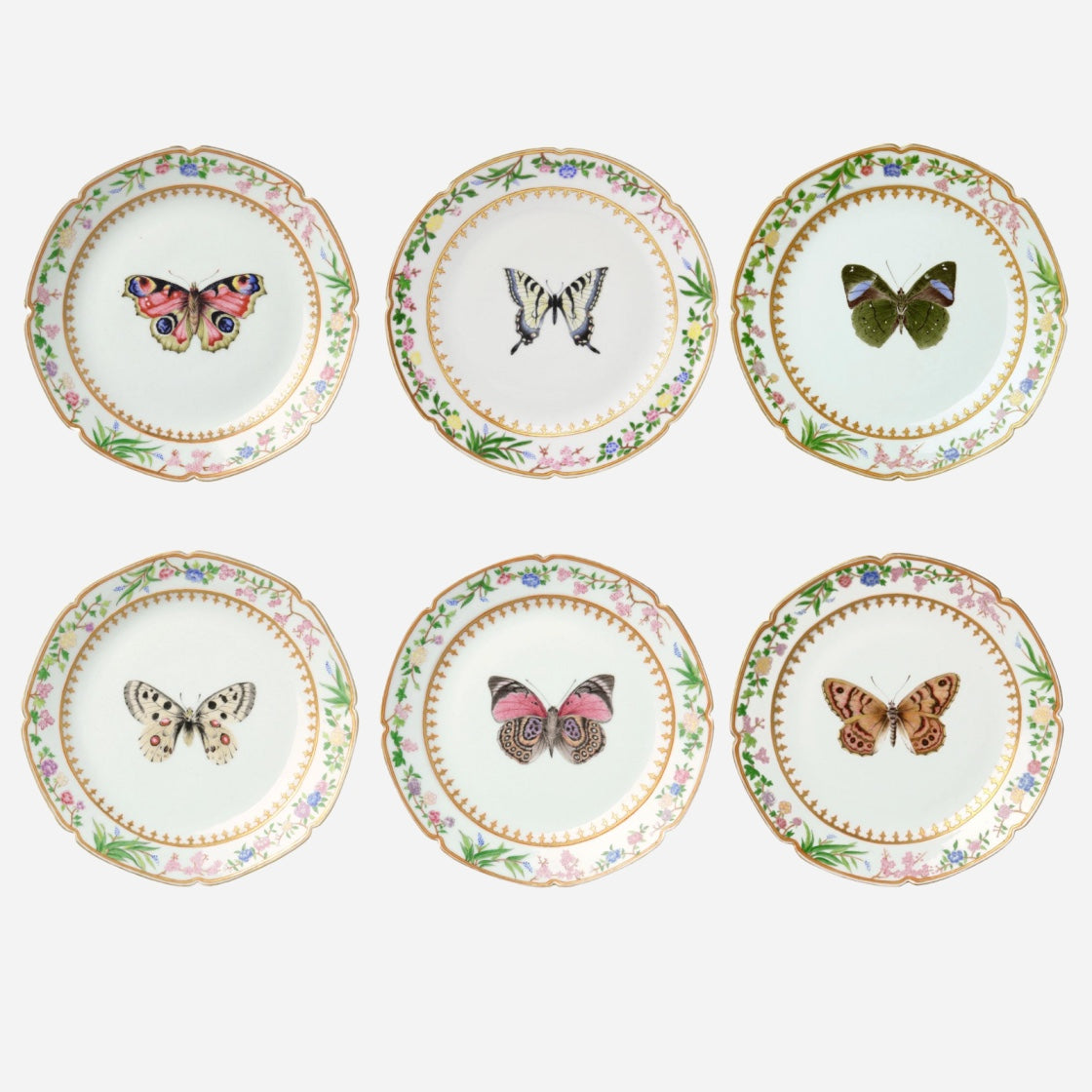 Flora Britannica Dessert Plate - Set of 6