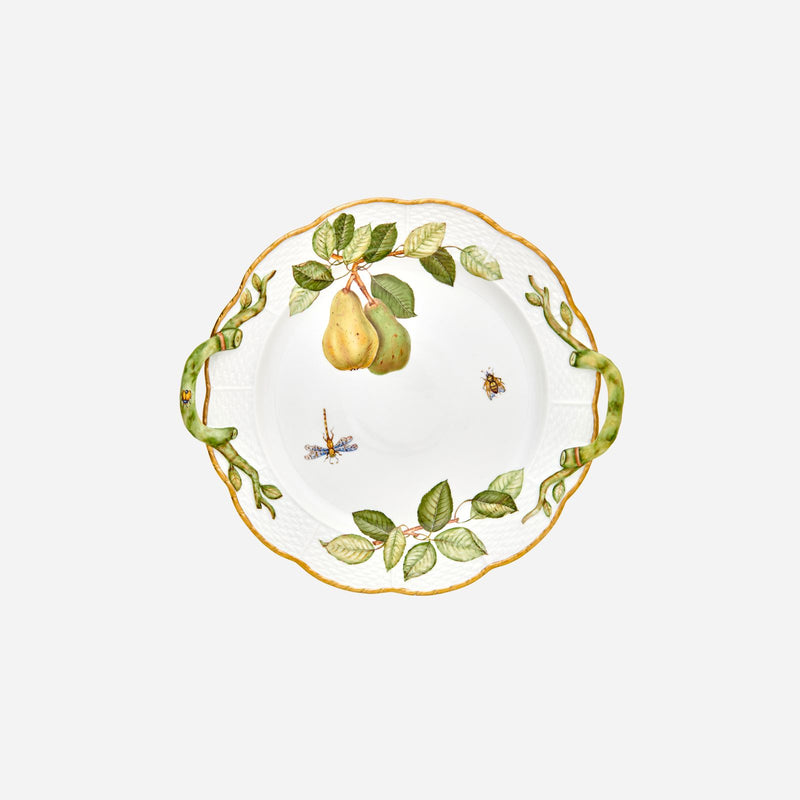 Heirloom Orchard Pear Round Platter with Handles