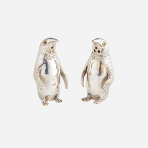 Sterling Silver Penguin Salt & Pepper Set