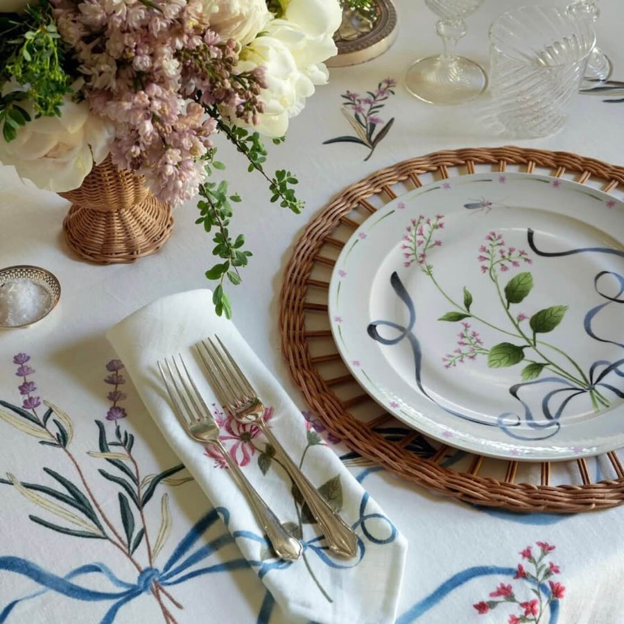 de Gournay Botanical Tressé Medium Serving Platter