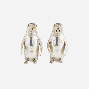 Sterling Silver Penguin Salt & Pepper Set