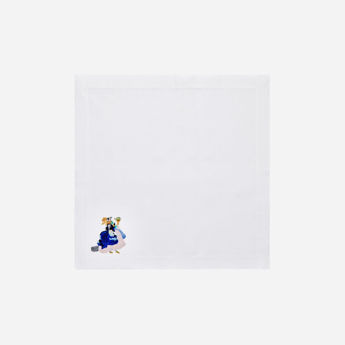 Animaux Hand-Embroidered Dinner Napkin - Set of 6