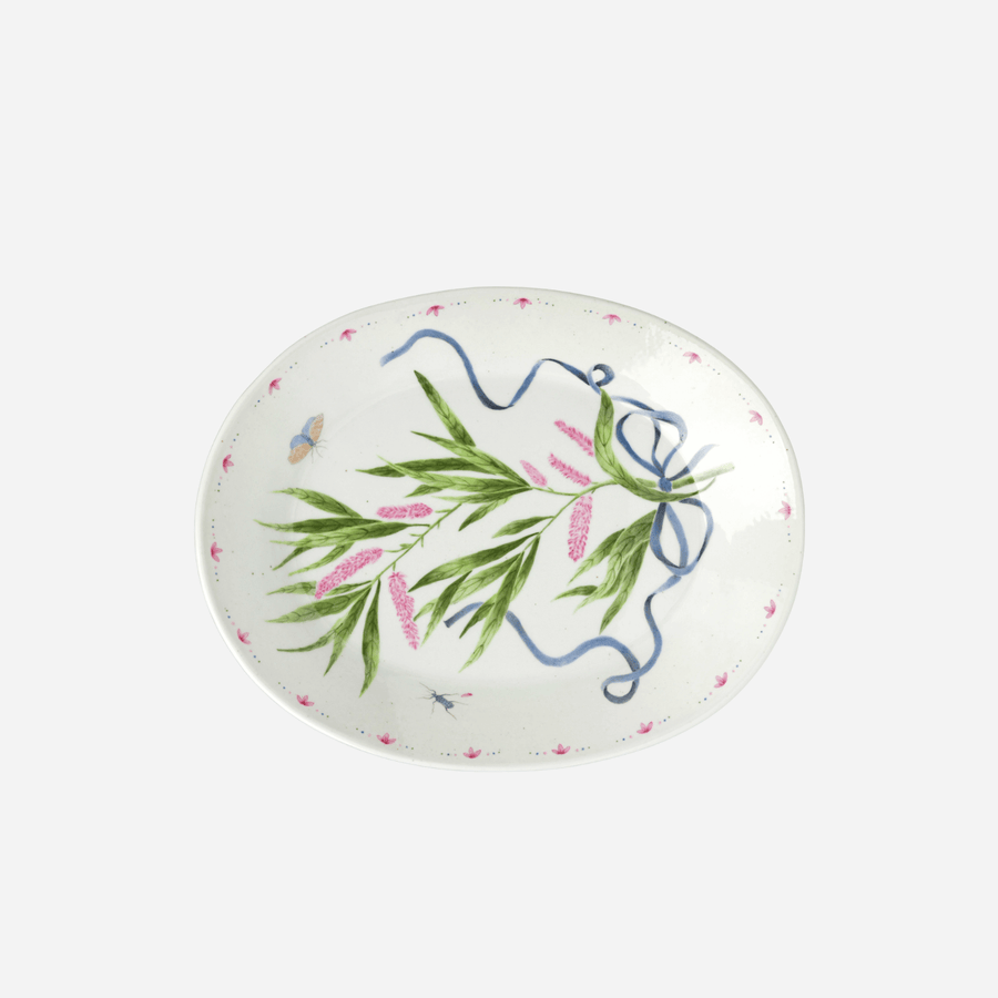 de Gournay Botanical Tressé Small Serving Platter