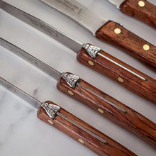 Load image into Gallery viewer, Laguiole Steak Knives Exotic Olivewood - Set of Six
