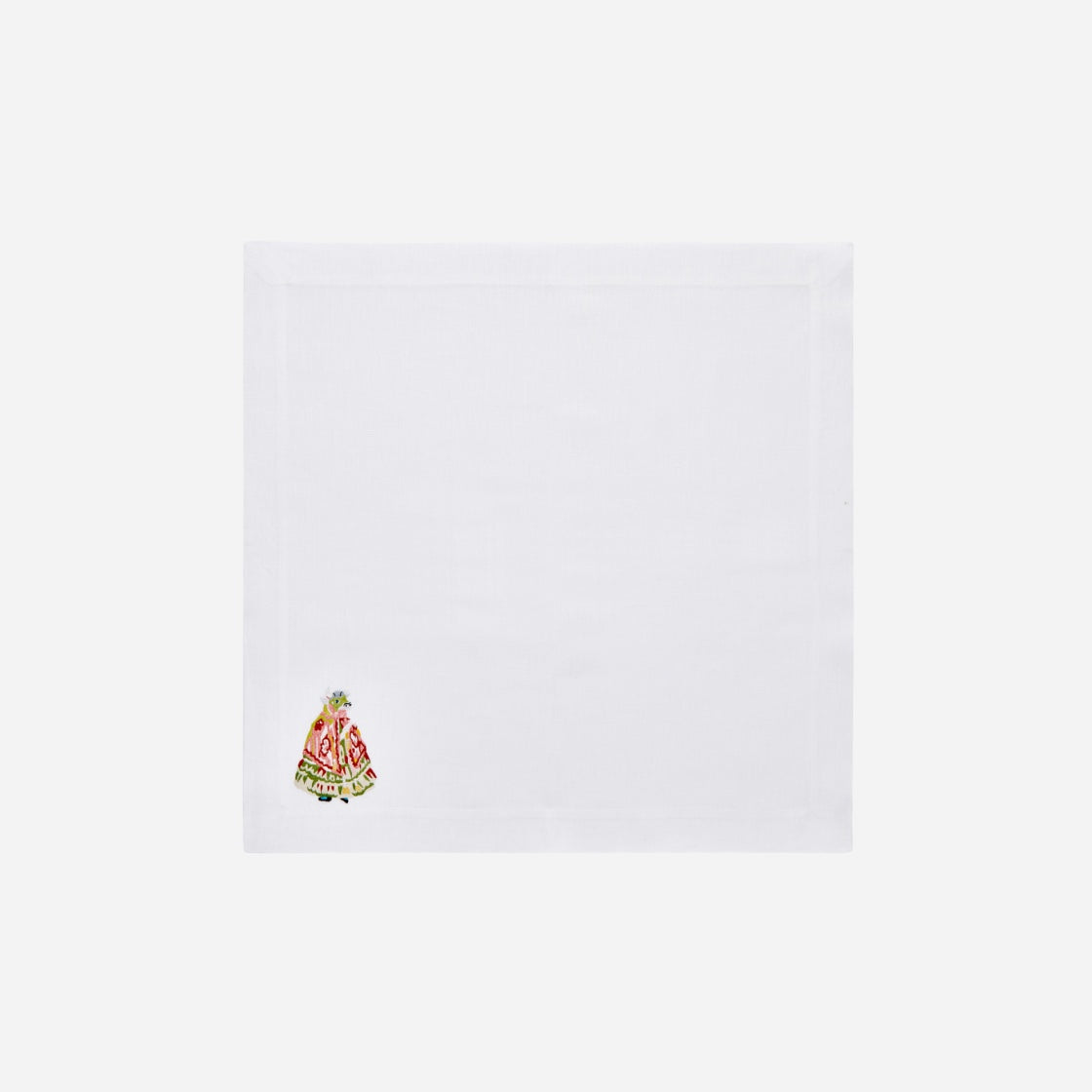Animaux Hand-Embroidered Dinner Napkin - Set of 6