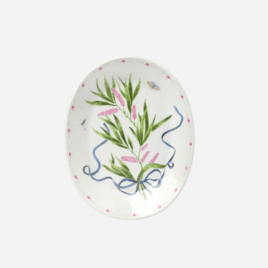 de Gournay Botanical Tressé Small Serving Platter