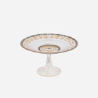 Antique Lobmeyr Crystal Tazza with Enamel