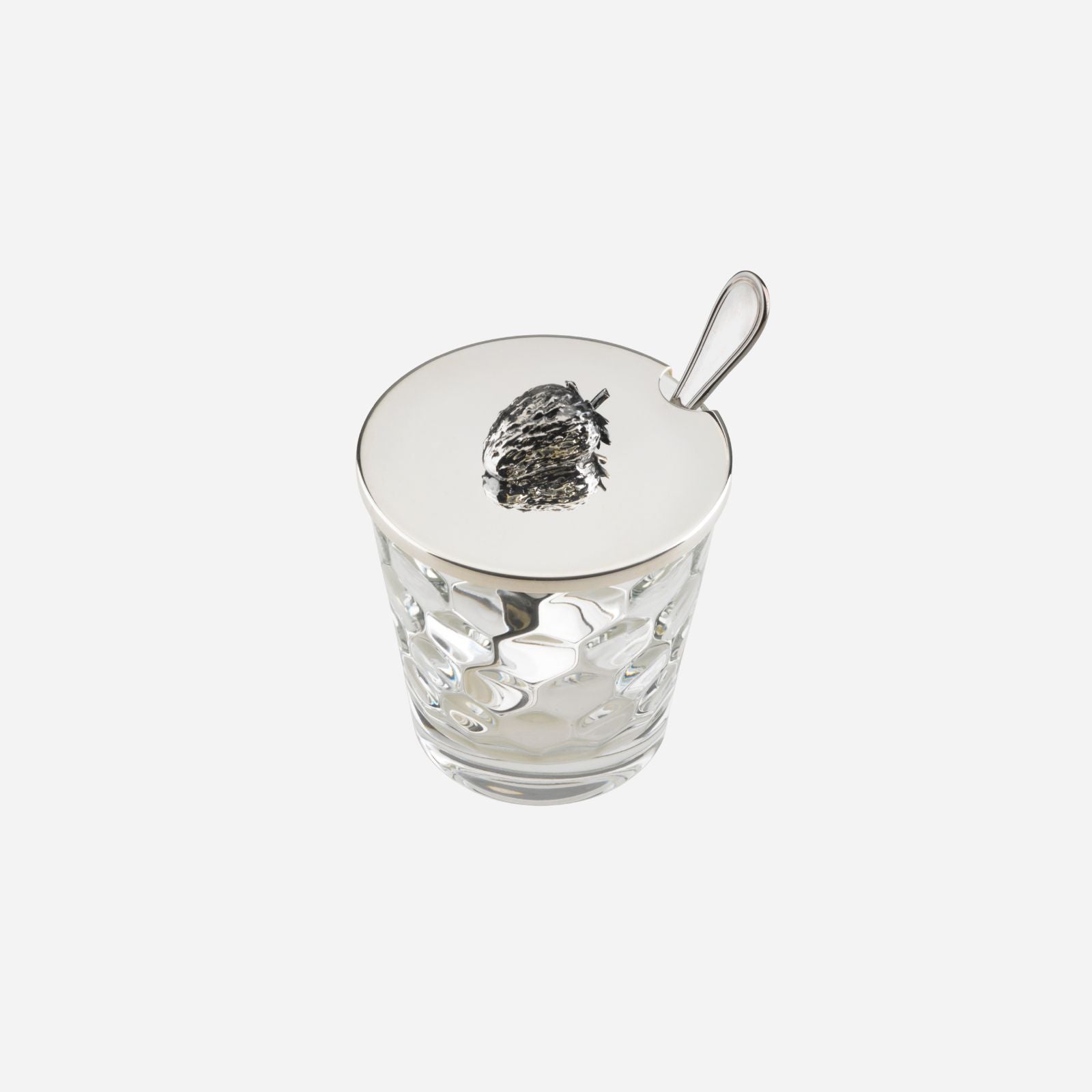 Strawberry Jam Jar with Spoon