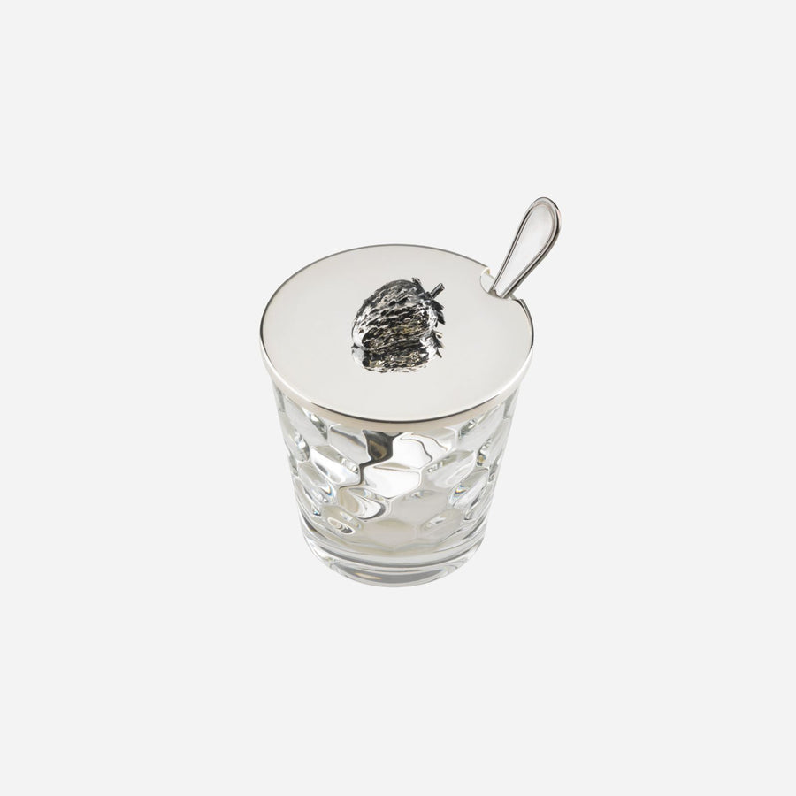 Greggio Strawberry Jam Jar with Spoon