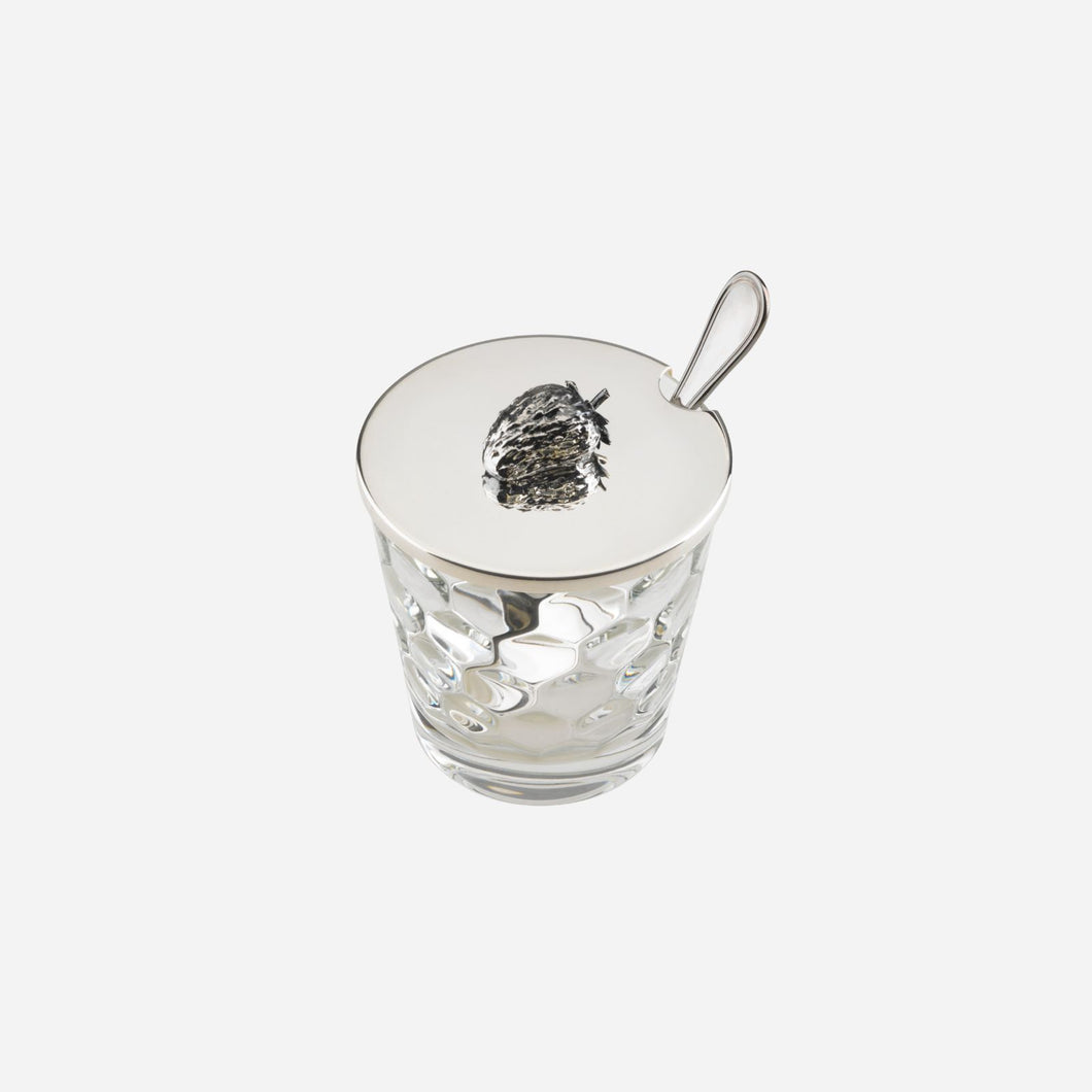 Strawberry Jam Jar with Spoon