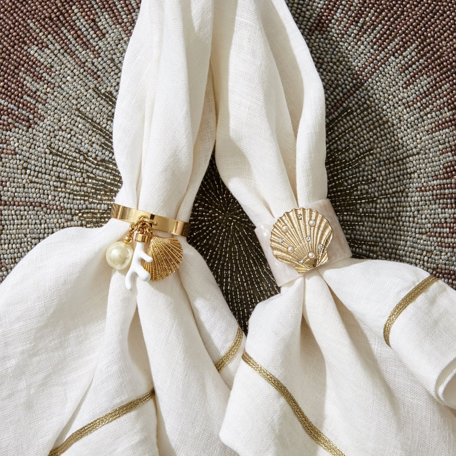 Shell Napkin Ring - Set of 4