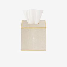 Load image into Gallery viewer, Classic Shagreen Tissue Box Cover Wheat

