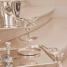 Load image into Gallery viewer, Jardin d&#39;Eden Silver Plated Two Tier Stand
