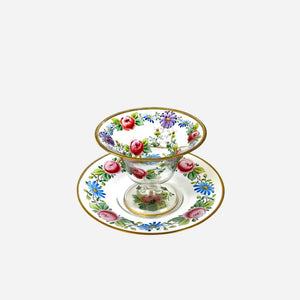An Antique Bohemian Enamelled & Gilt Dessert Coupe - Set of 4