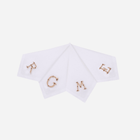 Hand-Embroidered Bamboo Monogrammed Napkin
