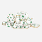 An Antique Herend Apponyi Green Coffee and Tea Service