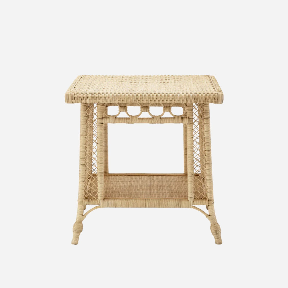 A Vintage Rattan Side Table