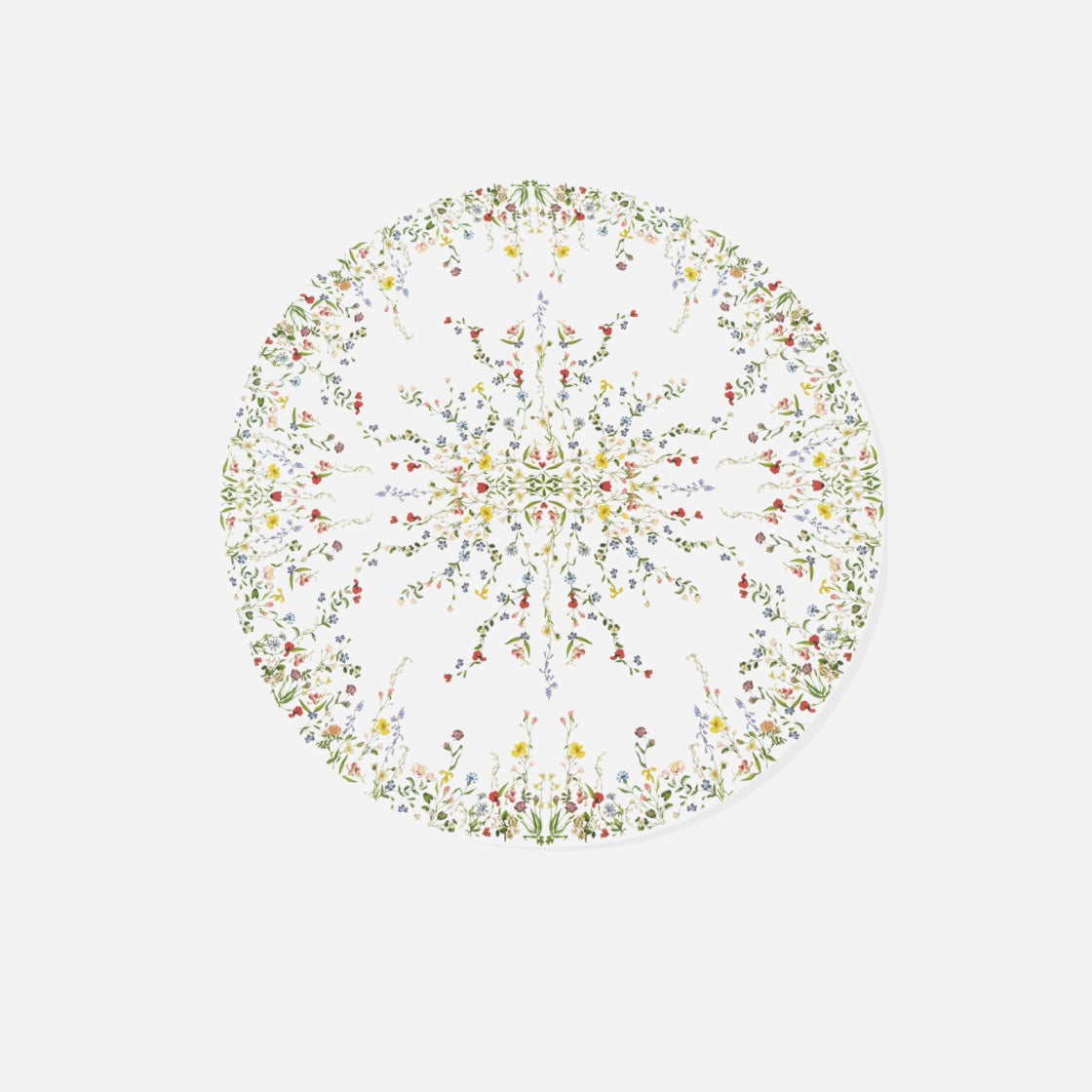 Botanical Wildflower Round Tablecloth