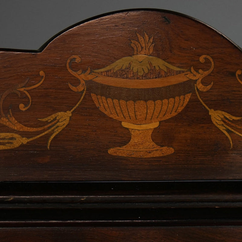 An Edwardian Rosewood & Marquetry Easel