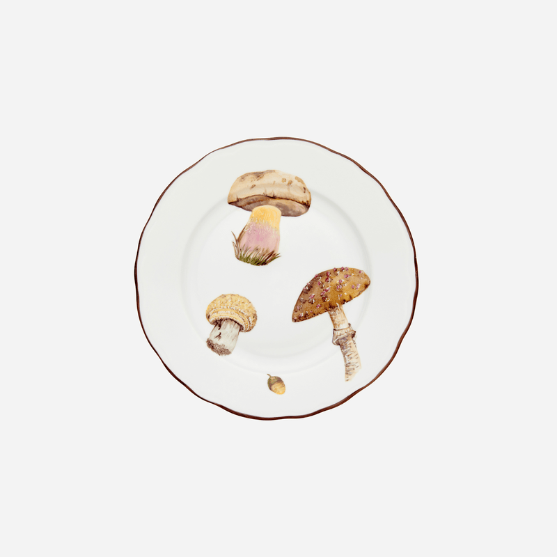 Mushrooms Dessert Plate